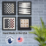 Magnetic Game Set-4 Styles-Chess-Backgammon-Checkers-Tic TACH Toe