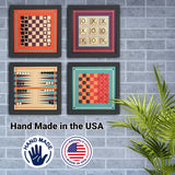 Magnetic Game Set-4 Styles-Chess-Backgammon-Checkers-Tic TACH Toe