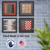 Magnetic Game Set-4 Styles-Chess-Backgammon-Checkers-Tic TACH Toe