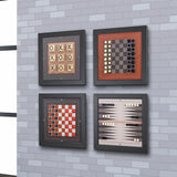 Magnetic Game Set-4 Styles-Chess-Backgammon-Checkers-Tic TACH Toe