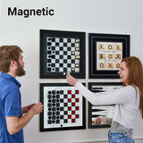 Magnetic Game Set-4 Styles-Chess-Backgammon-Checkers-Tic TACH Toe