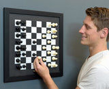 Black Wall Mounted Magnetic Chess Set