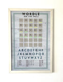 Wordle Board Game - Game Room Wall Decor - Playable Family Game - Playable Game Room Decor