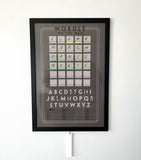 Wordle Board Game - Game Room Wall Decor - Playable Family Game - Playable Game Room Decor