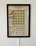 Wordle Board Game - Game Room Wall Decor - Playable Family Game - Playable Game Room Decor