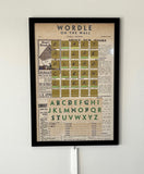 Wordle Board Game - Game Room Wall Decor - Playable Family Game - Playable Game Room Decor