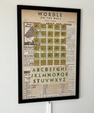 Wordle Board Game - Game Room Wall Decor - Playable Family Game - Playable Game Room Decor