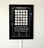 Wordle Board Game - Game Room Wall Decor - Playable Family Game - Playable Game Room Decor