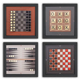 Magnetic Game Set-4 Styles-Chess-Backgammon-Checkers-Tic TACH Toe