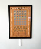 Wordle Board Game - Game Room Wall Decor - Playable Family Game - Playable Game Room Decor