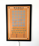 Wordle Board Game - Game Room Wall Decor - Playable Family Game - Playable Game Room Decor