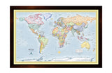 Large Framed Magnetic Travel Map